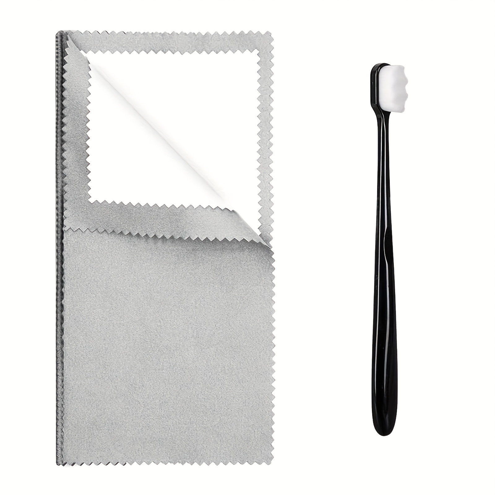 Jewelry Cleaning Cloth and Brush Set for Care