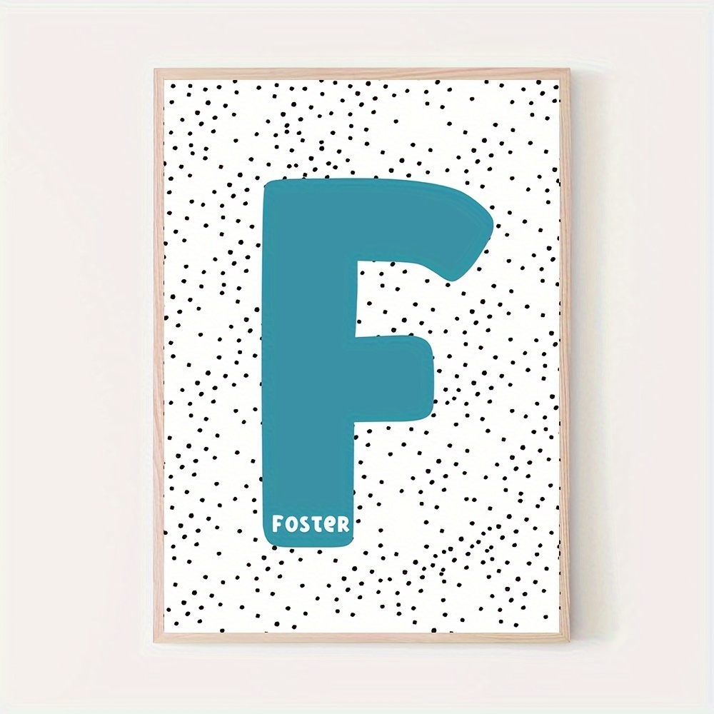 1st personlig alfabet art deco affisch anpassad namn - Temu Sweden, image size:1000x1000