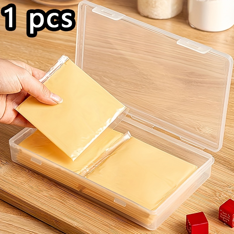 5 1pc transparent cheese storage box high quality pp material strong visibility snap   design prevents odor mixing long   space saving organization for refrigerator