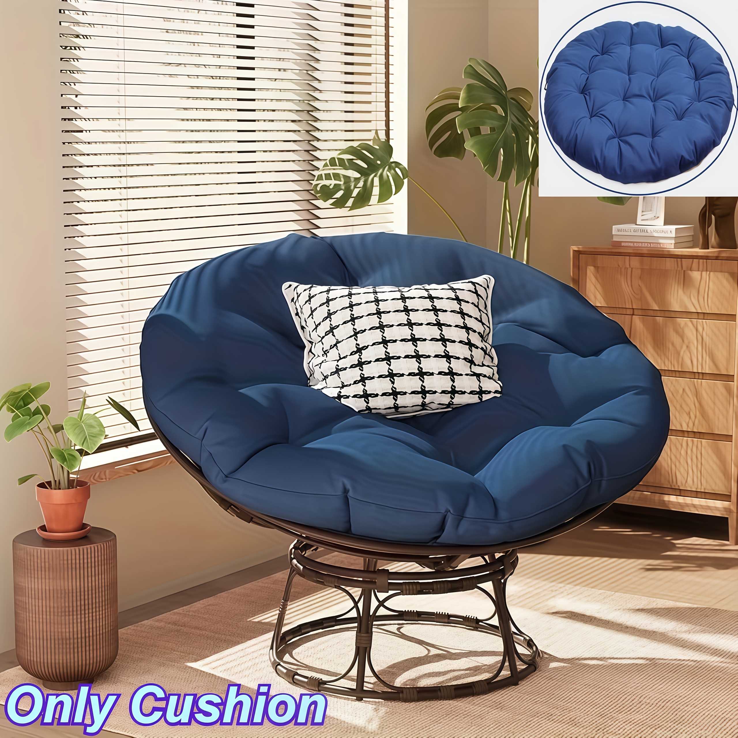 balcony garden hammock thickened egg chair cushion with high