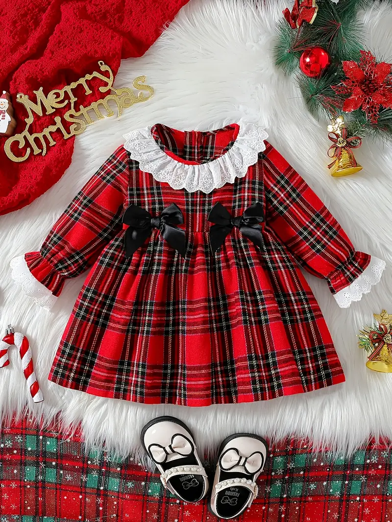 Girl's Red * Lace Bow Dress, Exquisite Valentine's Day Outfit for Girls, Fashionable and Delicate Dress for Special Occasions, Sweet and Cute Dress for Girls, Valentine's Day Gift and Birthday Gift ... Girl's Red * Lace Bow Dress, Exquisite Valentine's Day Outfit for Girls, Fashionable and Delicate Dress for Special Occasions, Sweet and Cute Dress for Girls, Valentine's Day Gift and Birthday Gift ...