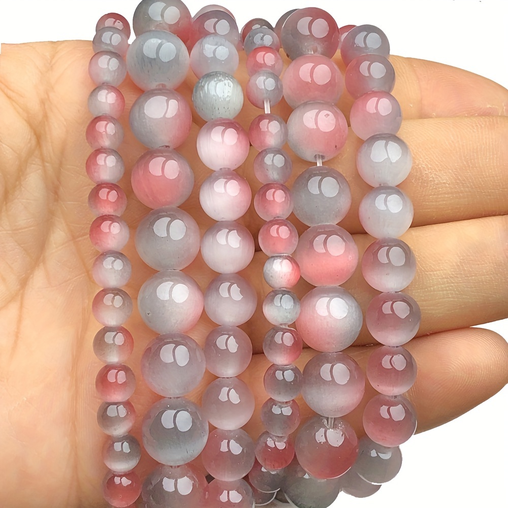 

Annebeads Natural Stone Beads - Dual Eye Beads For Jewelry Making, Diy Bracelets And Necklaces - 6/8/10mm Size Spacer Beads, 15 Inch Strand