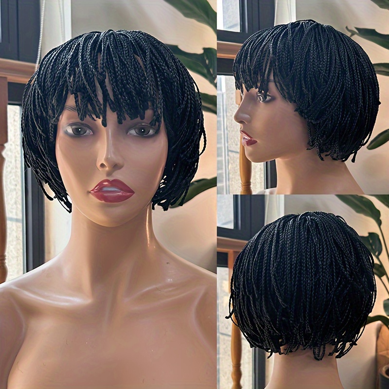 Bob fringe braided outlets wig