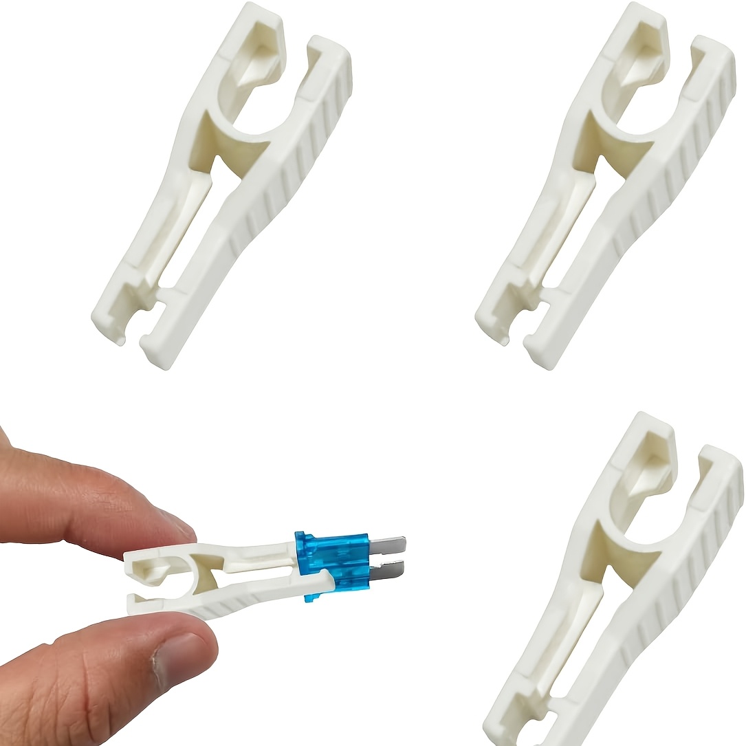 TEMU 3pcs Car Fuse Puller Tool | Plastic Fuse Extractor Clip For Mini Standard Blade Fuses Replacement, Universal Fuses Insertion Removal Tool Auto