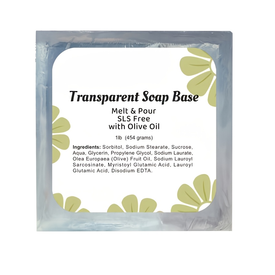 Image of 1lb Glycerin Soap Base With Natural Olive Oil - Moisturizing, Sls/ Free, Perfect For Diy Handmade Soaps & Skincare