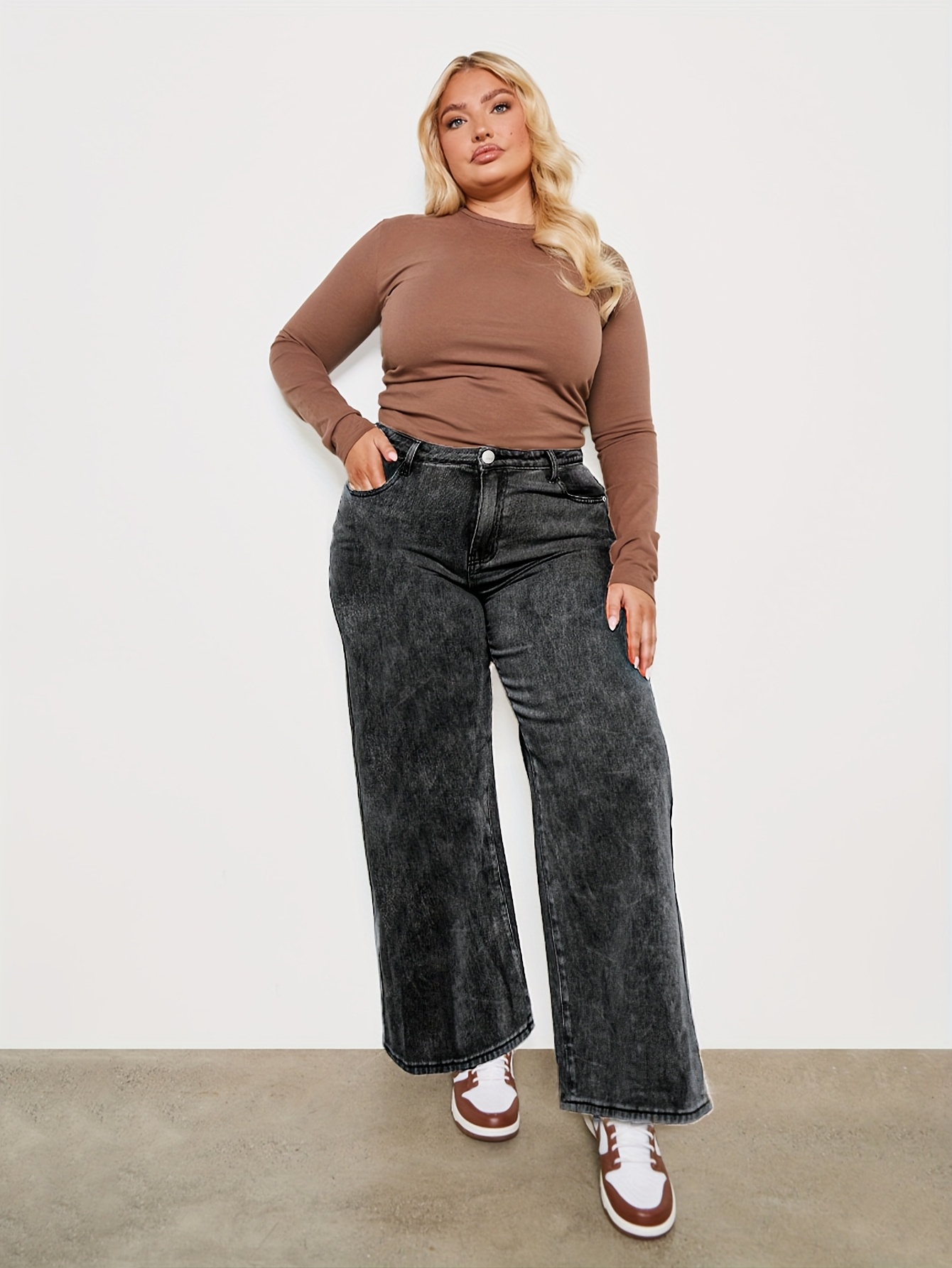 Plus Size Best Style Jeans For Short Thick Legs Women's Plus Size