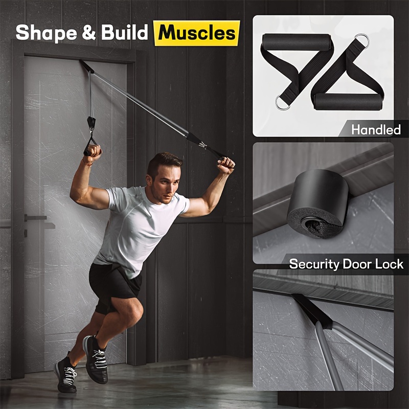 Workout Bands with Handles for Fitness Training at Home