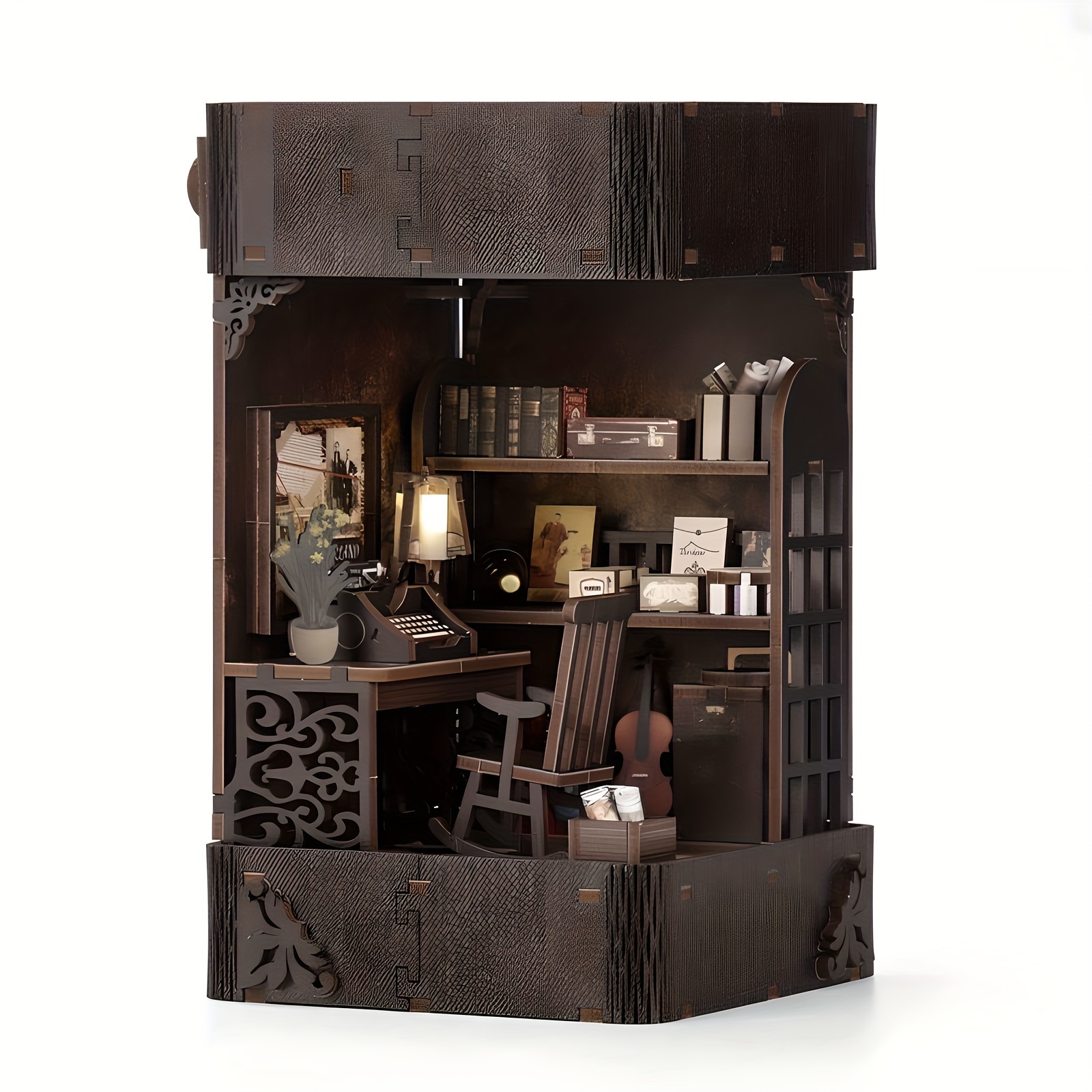Detective Agency Bookend Cottage Kit, Miniature Model