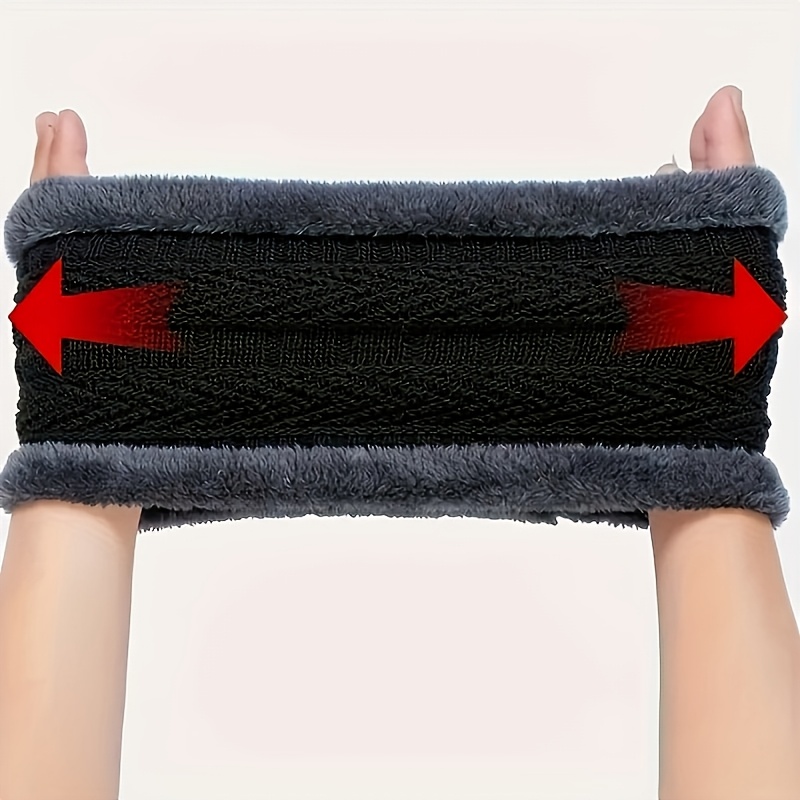 6pcs Winter-Lined Thick Hat, Neck Warmer, and Touchscreen Gloves Set