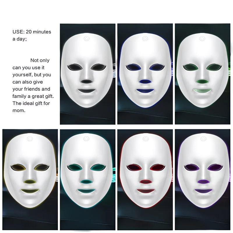 7-Color LED Facial Therapy Device - Portable Skin Care Tool – detail 9