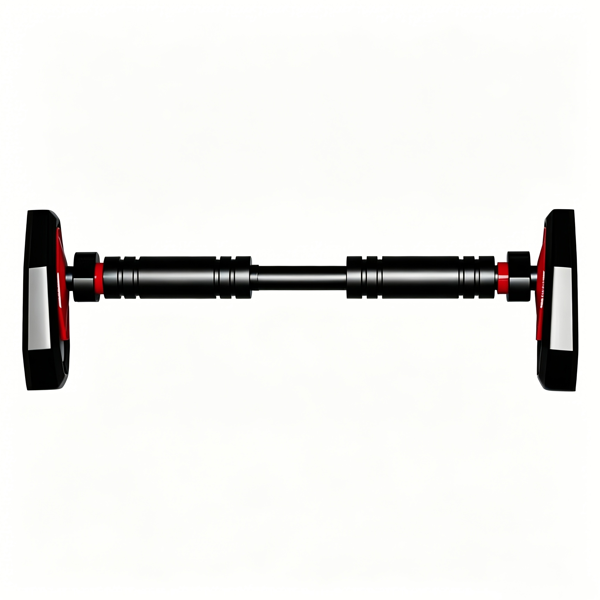 TEMU Barre de Traction Robuste et Réglable Perçage, Convient aux Cadres de Porte de 25,59 à 39,37", Acier au Carbone Noir pour Entraînement de
