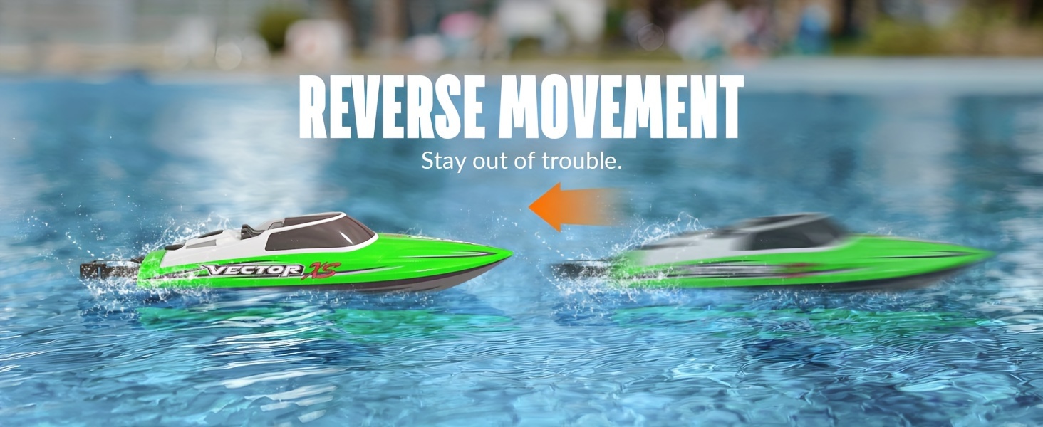 VOLANTEXRC RC Boat 20MPH Fast RC Boat for Adults 2.4Ghz Remote Control Boat for Pools And Lake with 2 Rechargeable Batteries Toys Gifts for Boys Girls Green