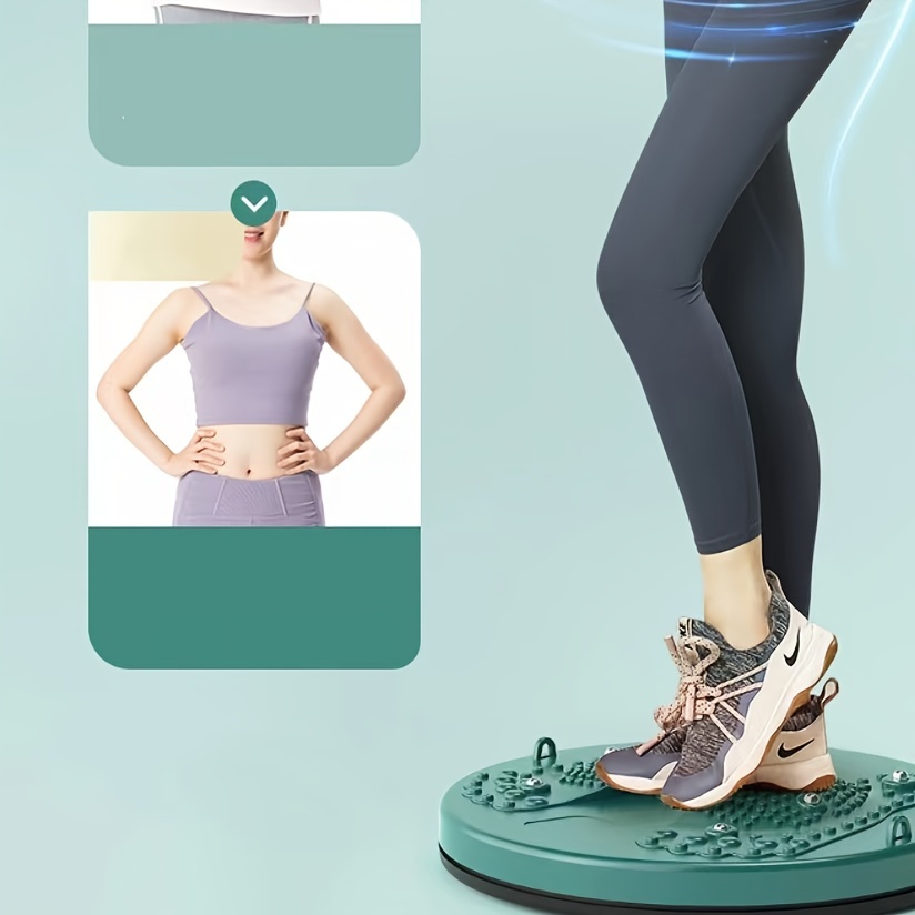 1PC Home Waist Twisting Board with Tension Rope for Effective Abdominal Muscle Building and Fitness Core Strength Training