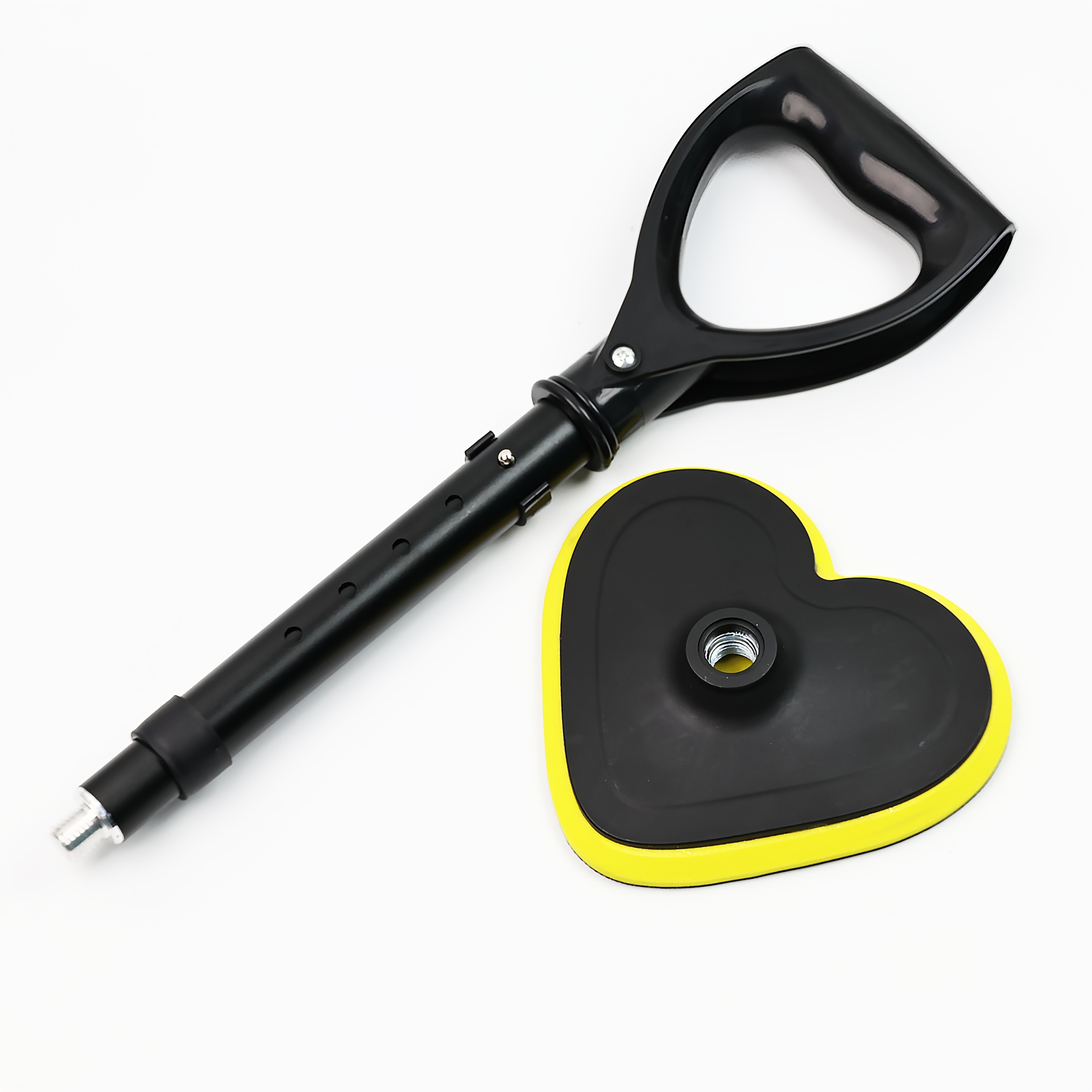 Image of Adjustable Metal Standing Assist With Non-slip Base - Portable Elderly Lifting Assist Tool, 5 Height Levels, Sturdy Handle, Suitable For Indoor/outdoor Use