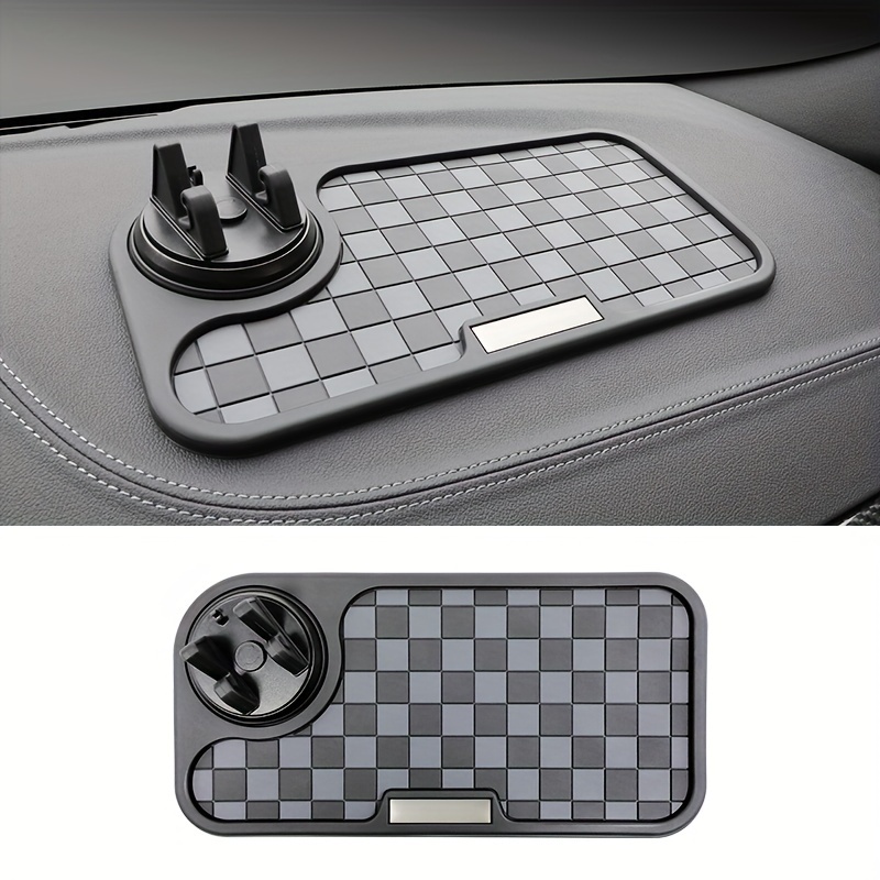 Car Anti-slip Mat Dashboard Adornment Mat Car Mobile Phone Rotating Stand Dashboard Adornment Mat High Temperature Resistance High-grade Square Mat Creative Adornment Mat Car Interior Additions