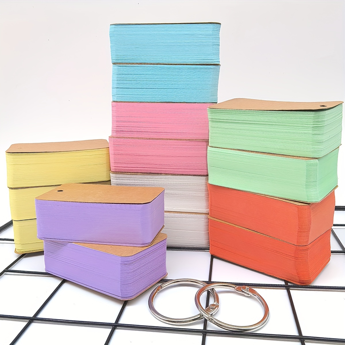 mini binder for index cards Amazon.com : SHANGRLA Large 5x8 and 5x7 Index Card Binder Holder with Clear  Plastic Sleeves – 90 Pocket A5 6-Ring Binder for Flashcards, Postcards,  Recipe Cards – Small Storage Organizer with Sheet main image 1