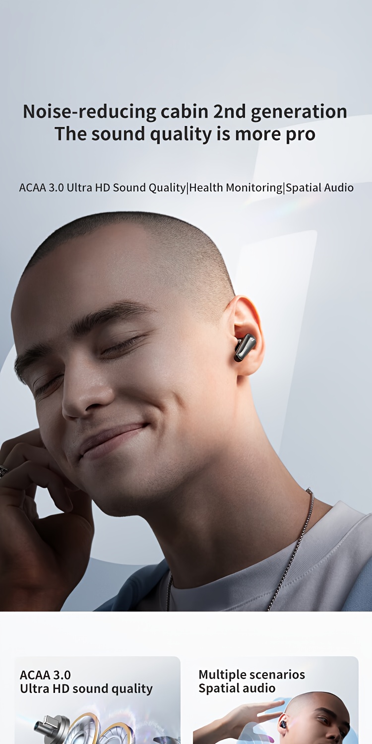 Soundcore by Anke Noise Cancelling Cabin 2e Generatie Liberty 4 Persoonlijkheid Dynamische Actieve Ruisonderdrukkende True Wireless In-Ear Koptelefoon, HiRes Hoge Geluidskwaliteit