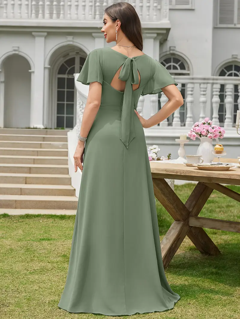 elegant autumn outfits a line flounce sleeve chiffon dress - Temu Mauritius elegant autumn outfits a line flounce sleeve chiffon dress - Temu Mauritius