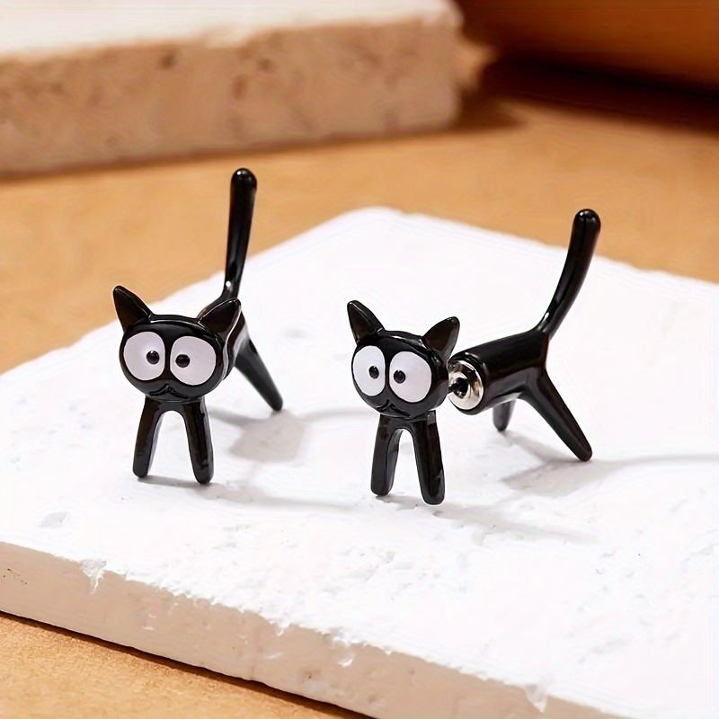 

1 3d Cat , Jewelry, Ear Accessories, For , Alloy , Steel ,