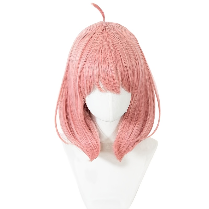 Image of Anime Cosplay Wig, Unisex Net 30cm High Temperature Simulation Scalp, Head, Holiday Gatherings, Comic Exhibition Cosplay Christmas Halloween Versatile Wig