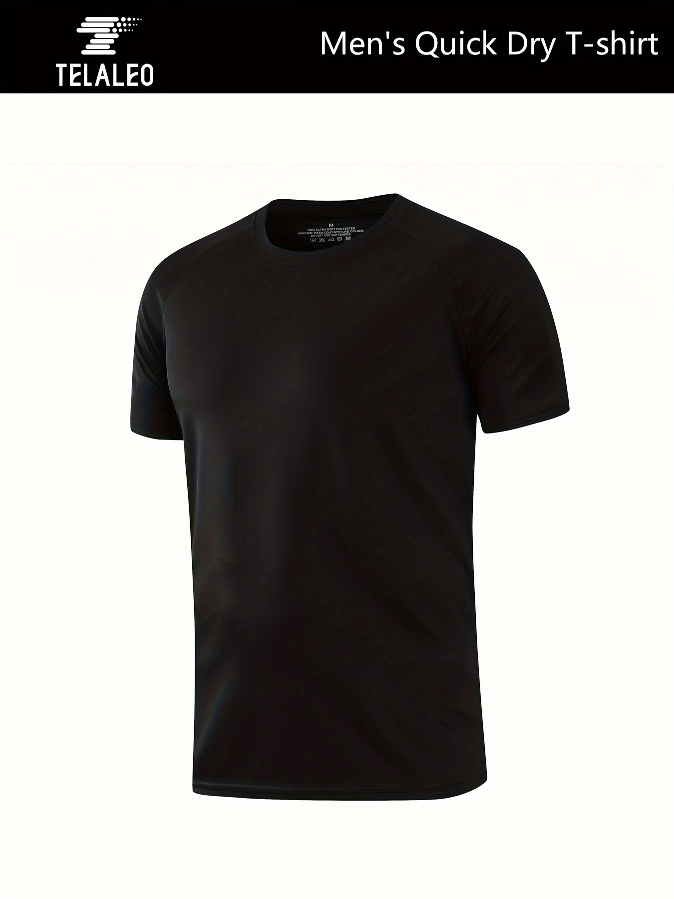 Men's Workout T-Shirts, Quick Dry Moisture Wicking Athletic T-Shirt with Assorted Colors,Temu
