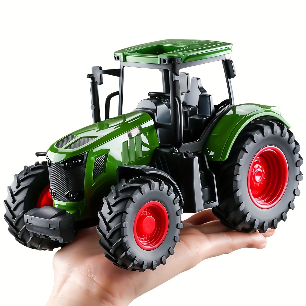 

Realistic Farm Tractor Toy For Youngsters - Durable Push & Go Vehicle With Realistic Details, Perfect For Halloween, Christmas & Birthday Gifts, Ages 3-6