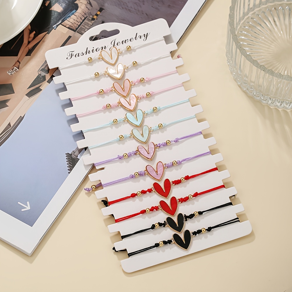 TEMU Pulsera Ajustable de con Goteo y Set de Regalo para Mejor /Hermana - de Cuentas Multicolor Ideal para Uso Diario, Regalo para de la , Versátil