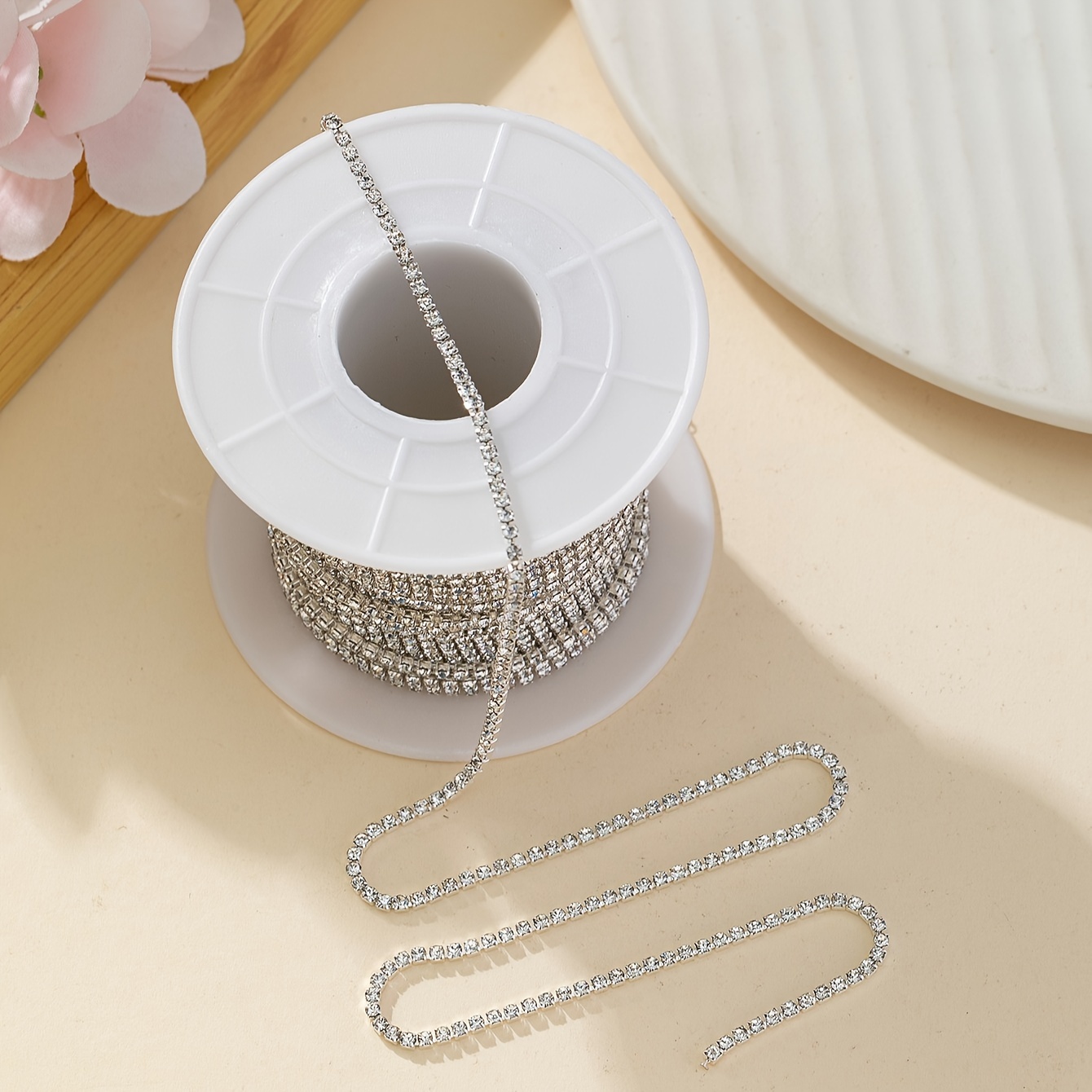 1 рулон длиной 400 см 4 5 супер яркая водяная цепь для сверления профессиональная цепь для украшения ногтей детали 2