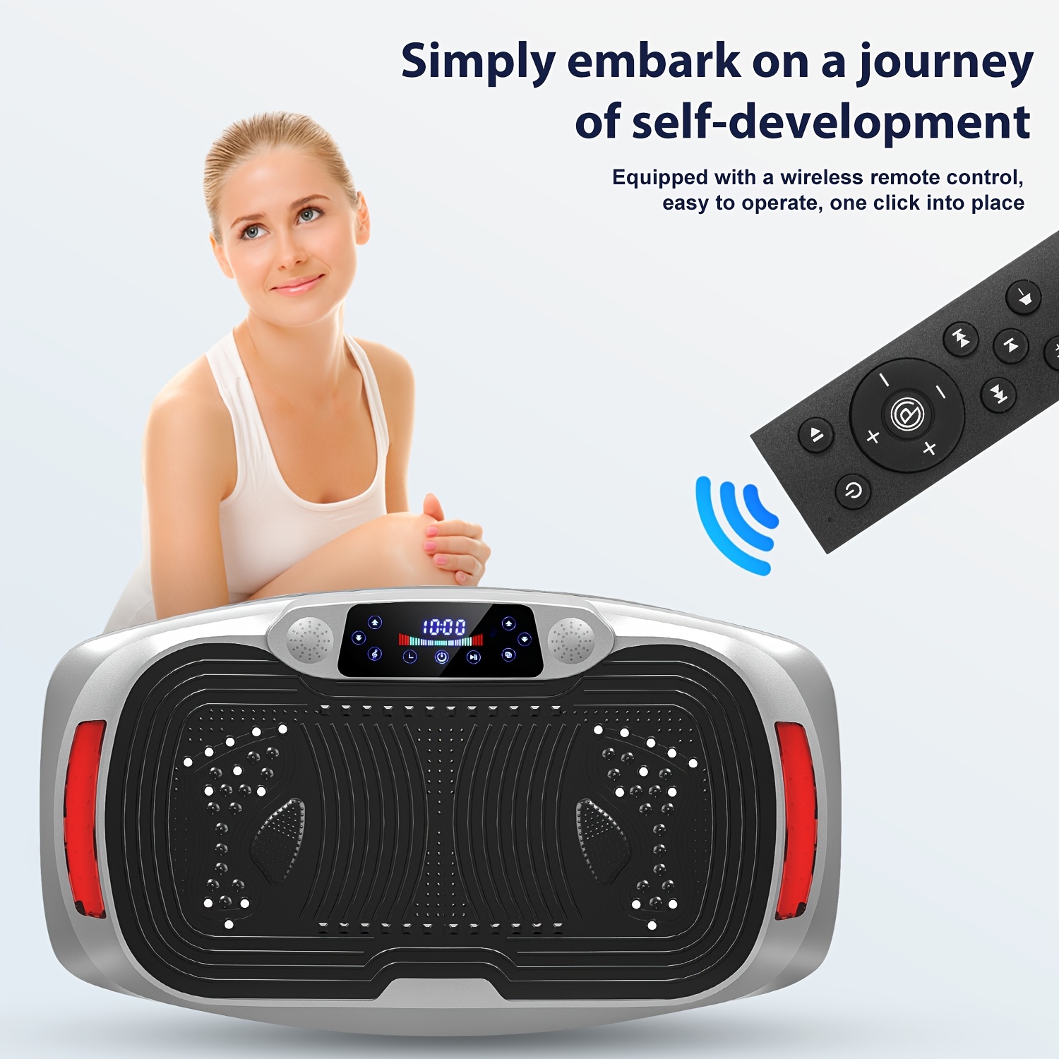 Multi-Function Vibration Plate Gym Equipment, 120-Level Intensity