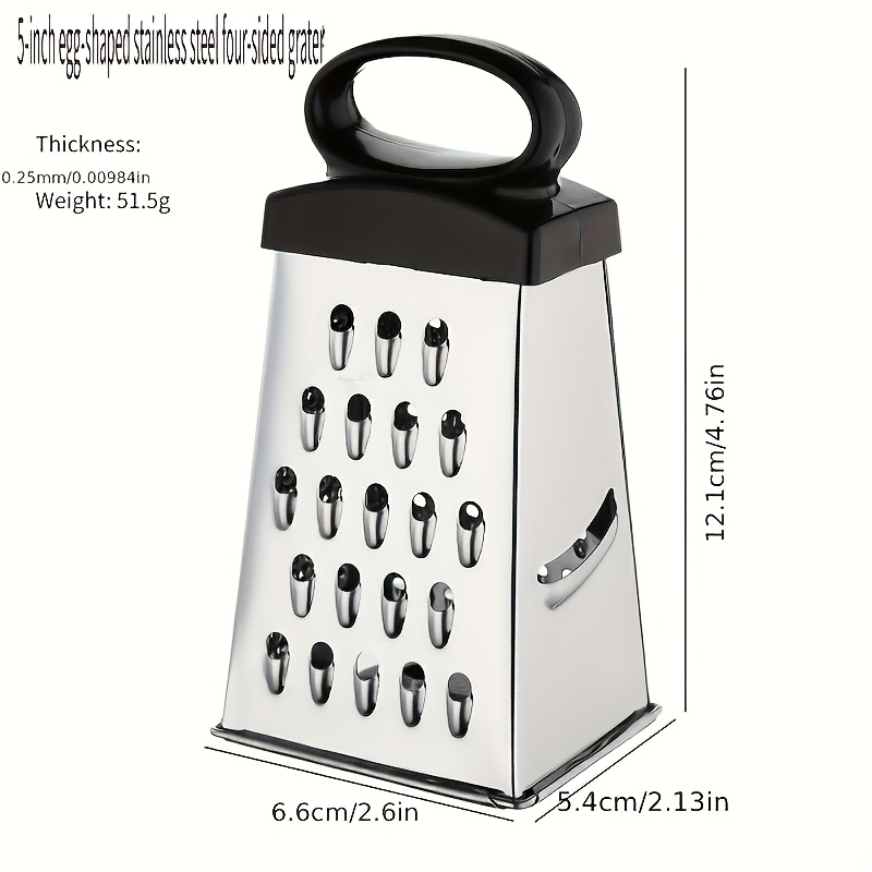 TEMU Heavy-duty Stainless Steel 4-in-1 Multi-functional Peeler And Slicer, Combining Fruit And Vegetable Slicing, Cheese Grating, And Potato Peeling.