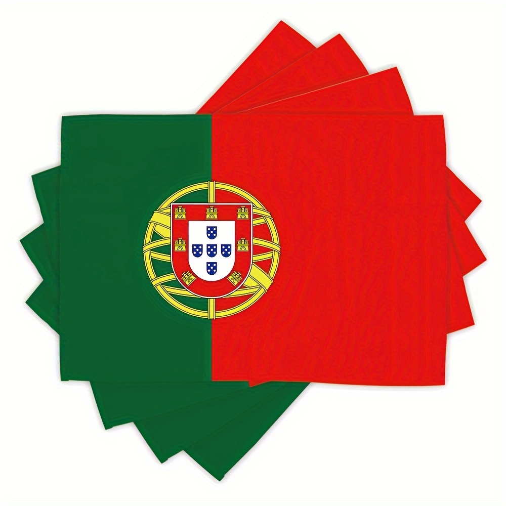 

Portugal Themed Polyester Table Mats - Woven Heat-resistant Place Mats, Machine Washable, Decorative Dining Table Mats For Kitchen And Western Cuisine, Set Of 1/4-pack