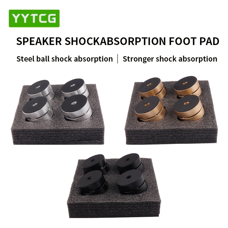 4x Hexagonal Speaker Spike Isolation Stands – M10 Screw, Cone Shock Feet Nails