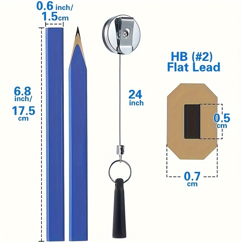 7 inch Woodworking Pencil Sharpener Telescopic Pen Holder Set