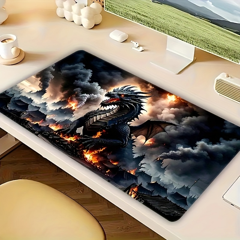 Extra Grote Muismat met Drakenontwerp