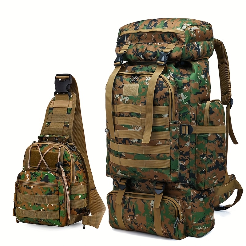 E-shop Ein zweiteiliges Ensemble, ein Rucksack für Wandern und Bergsteigen