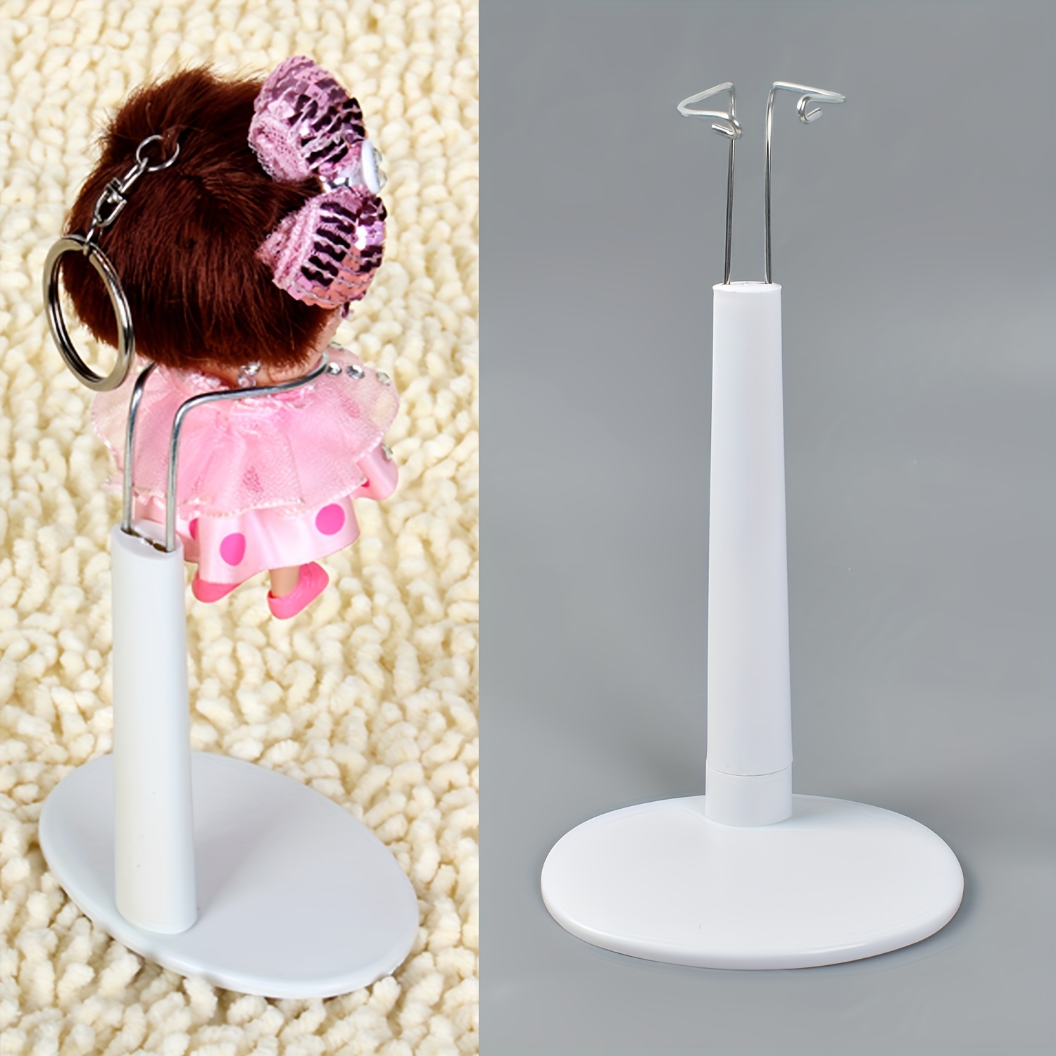 

3pcs Doll Stands, 1:3 Doll Display Stand For 18in/45cm Doll, Model Support Base Tool