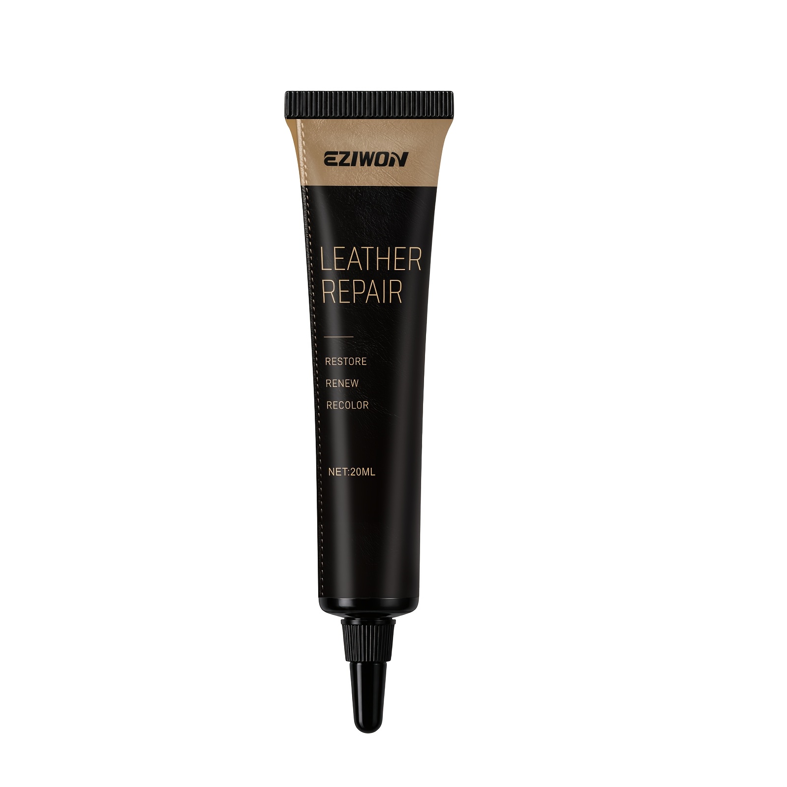 TEMU 20ml Black Pu Leather Repair Paste, Suitable For Pu Leather Repair Paste And Color-matching Patches—instant Repair For Wear And Fading, Quickly