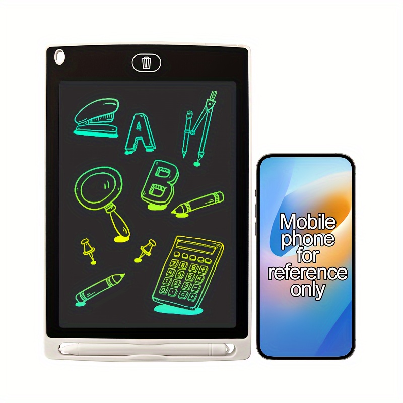 La tableta de escritura LCD está disponible en tamaños de 6.5, 8.5, 12 y 40.64 cm, atendiendo a diversas necesidades. Permite borrar fácilmente con un clic los garabatos, lo que permite la creatividad en el dibujo, cálculos, notas y borradores. - Imagen 7