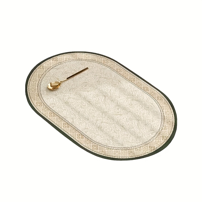 4pcs non slip   leather placemats heat insulation high quality and easy to clean western placemats suitable for kitchen restaurant   high quality table decoration Product details 2