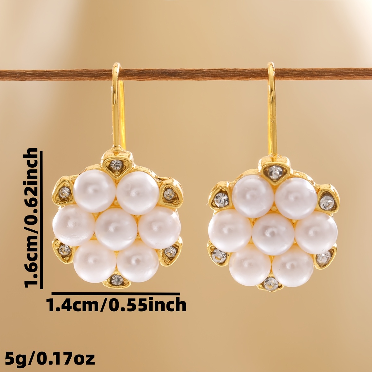 Women's Vintage Flower Cluster Synthetic Zirconia Earrings