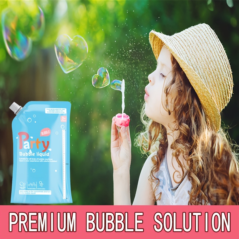 

1000ml Bag Capacity 100ml Bubble Concentrate Toy Bubble Machine Special Bubble Water Game