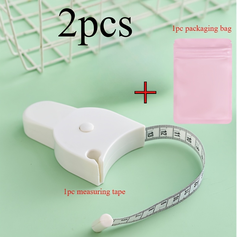 TEMU 2pcs Set: 1 Household Tape Measure + 1 Exquisite Packaging Bag. Retractable Tape Measure, High-precision, Soft, And Portable Fitness Measuring
