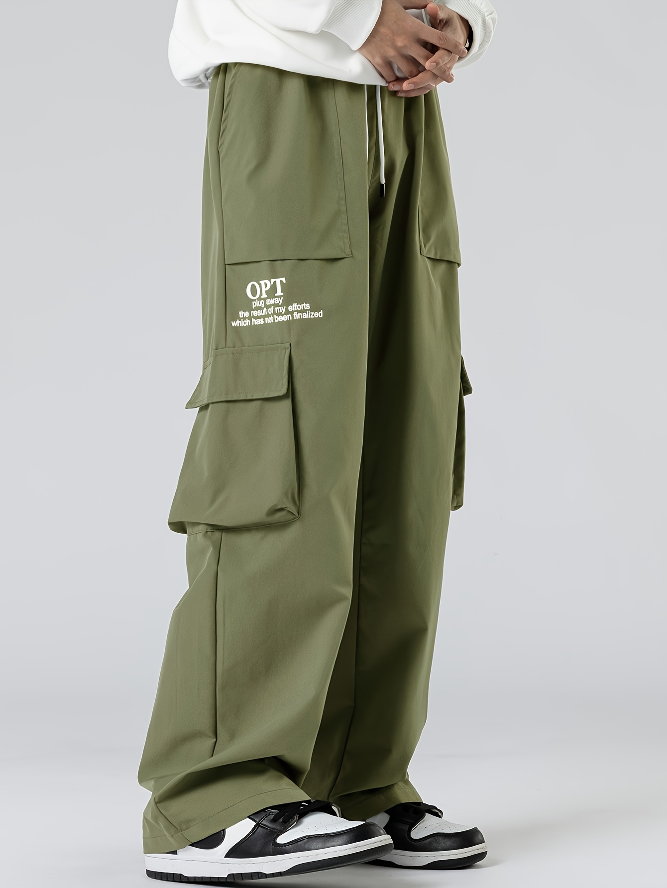 【関送込み】Loose-fitting cargo pants*2色*unisex/N240037 ONLY & SONS tapered fit cargo pants with cuffed bottoms in