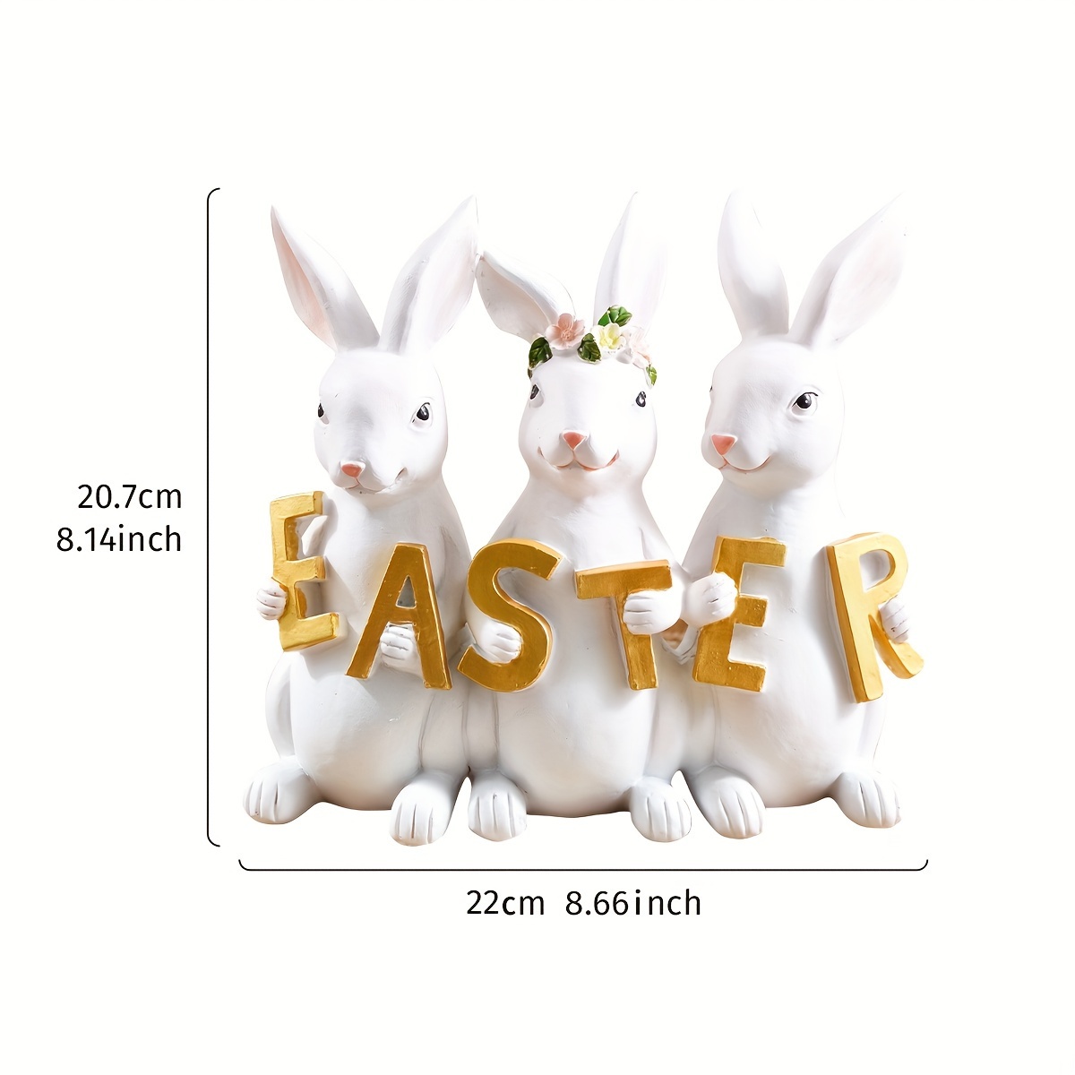 set cute rabbit take easter english shape easter desktop decoration ornament resin material spring indoor and outdoor easter bunny decoration statue home art ornament easter festival celebration party decoration rabbit