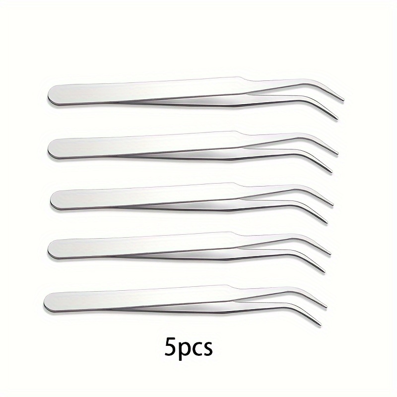 5pcs Metal Plastic Tweezers Melting Beads Clip For Fuse Beads 5mm/2.6mm Iron Beads Tools Jewelry Beads Accessories