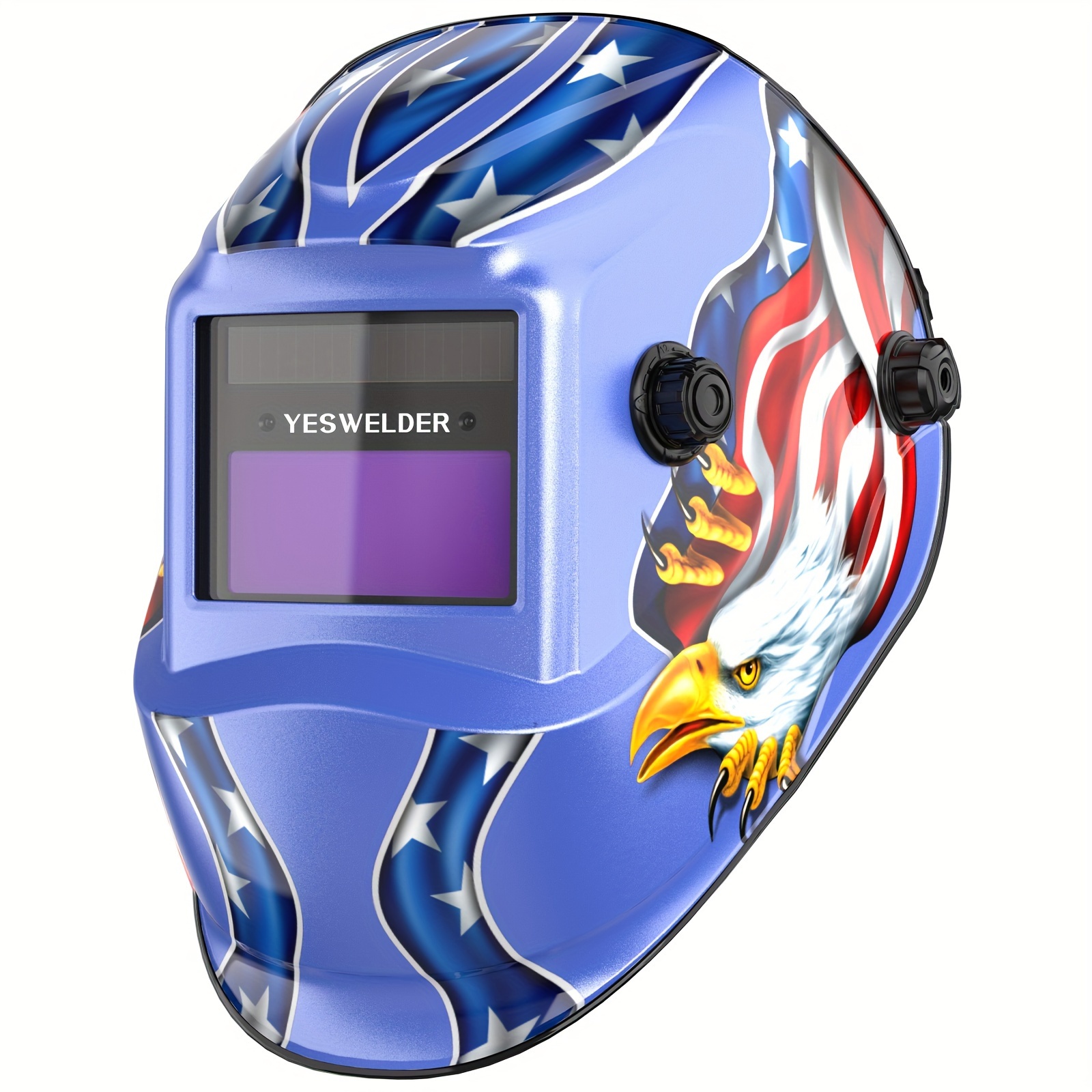 

Yeswelder True Color Solar Powered Auto Darkening Welding Helmet, Wide Shade 4/9-13 For Tig Mig Arc Welder Mask Hood