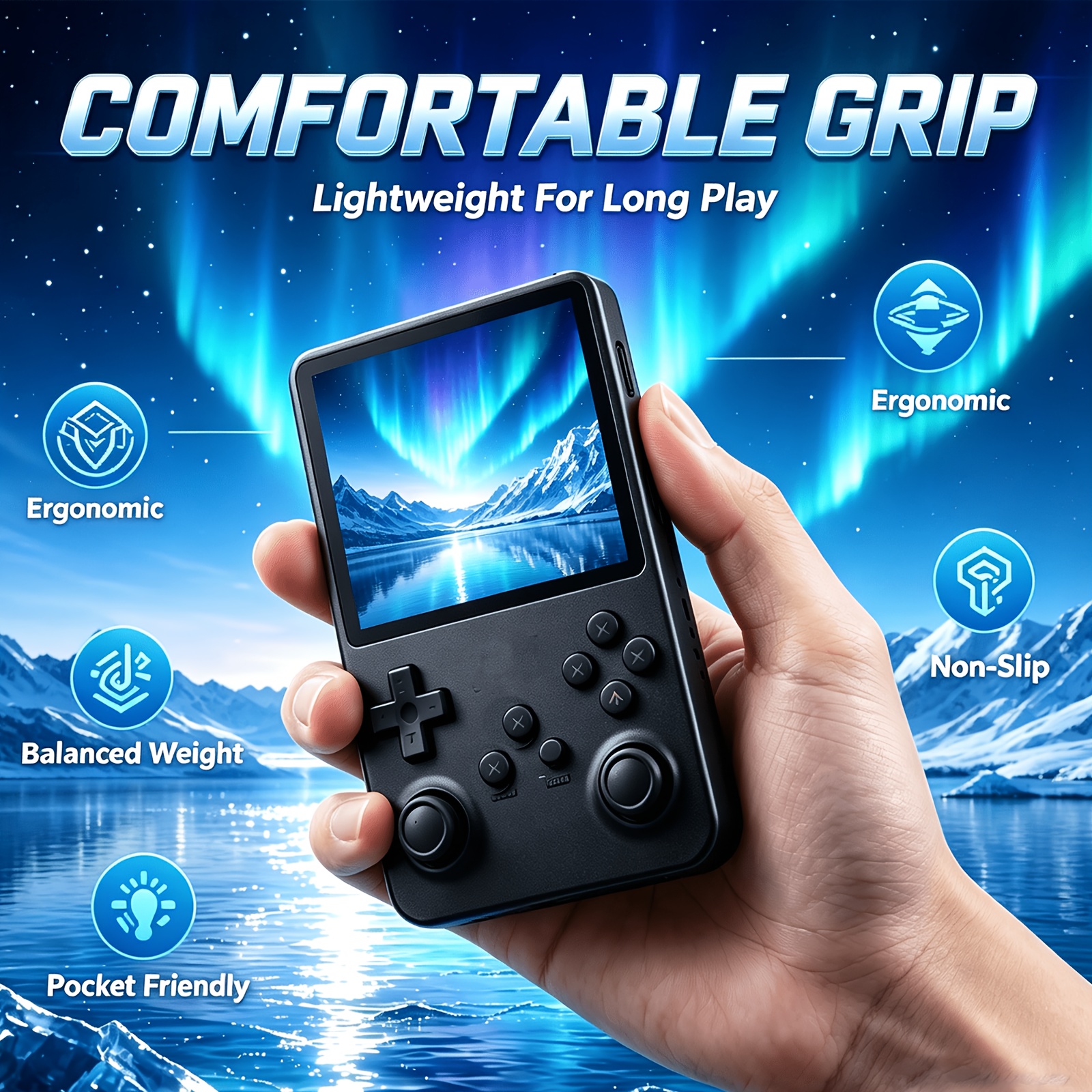 Portable R36 Retro Gaming Console with 128GB