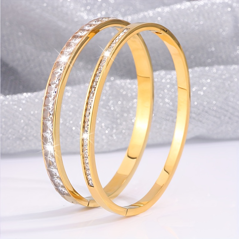 2pc 304 Stainless Steel Romosan Daily Commuter Bracelet Set