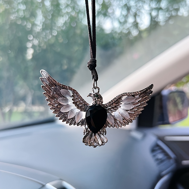 

Elegant Metal Eagle Car Hanging Decoration - Perfect For Your Vehicle's Interior