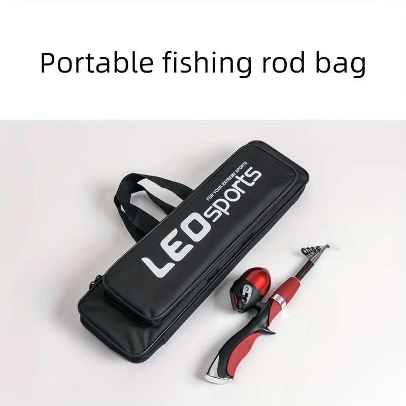 

1pc Portable Fishing Rod Bag, Oxford Cloth Storage Bag, Fishing Tackle Bag